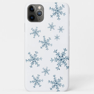 Crystal Snowflakes, weißes iPhone Case
