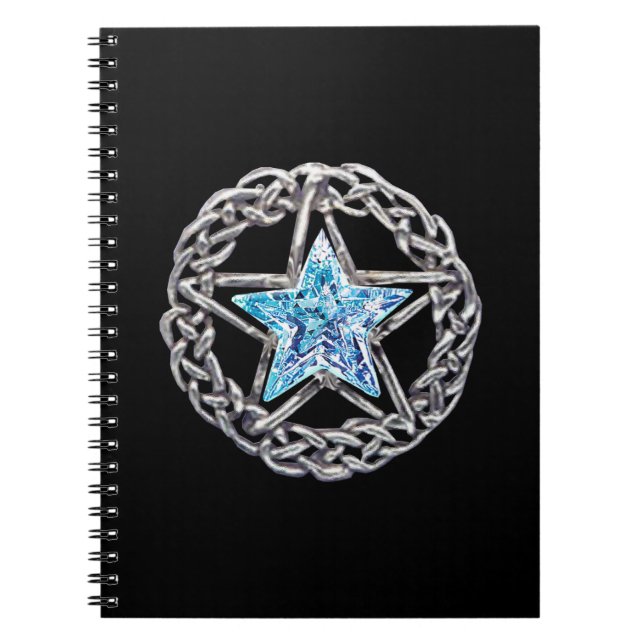 Crystal Star Spiral Notebook Notizblock (Vorderseite)