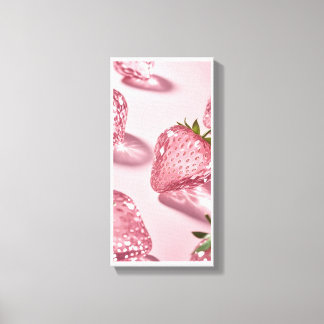 Crystal Strawberry - Sparkling Leinwanddruck