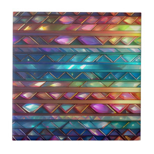 Crystal Stripes Aglow Fliese