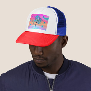 Crystal Tree Sunrise Trucker Hat Truckerkappe