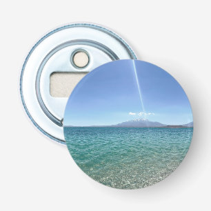 Crystal Water View Blue Sky Beach Vibe Friedlich Flaschenöffner