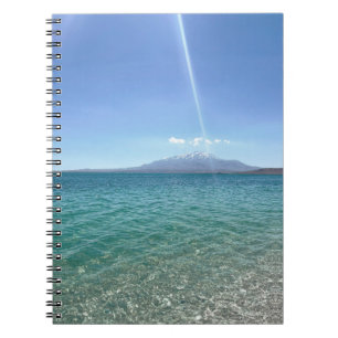 Crystal Water View Blue Sky Beach Vibe Friedlich Notizblock