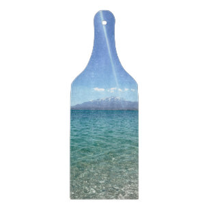 Crystal Water View Blue Sky Beach Vibe Friedlich Schneidebrett