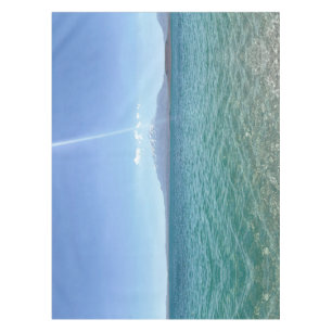 Crystal Water View Blue Sky Beach Vibe Friedlich Tischdecke