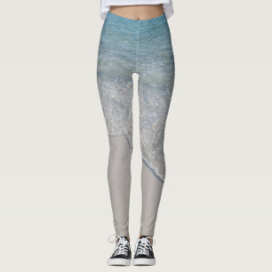 Crystal Wave Kiss #1 #ocean #wall #decor #art Leggings