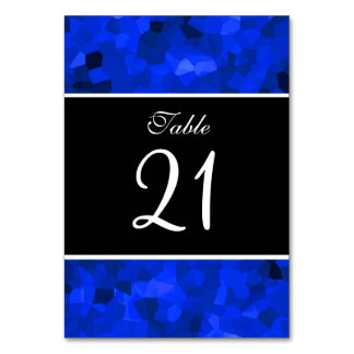 Crystalize Blue Tischnummer