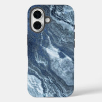 Crystalized Blue Agate | Dusty Slate Marble Stone