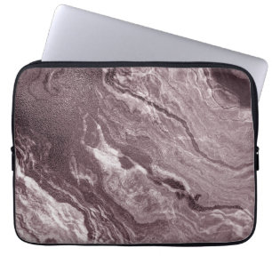Crystalized Mauve Agate   Dusty Rose Rosa Marmor Laptopschutzhülle