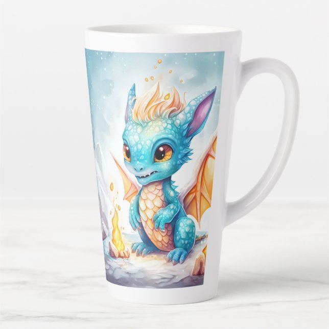 Crystalized Niedlich Baby Blue Dragon-68799 Milchtasse (Rechts)