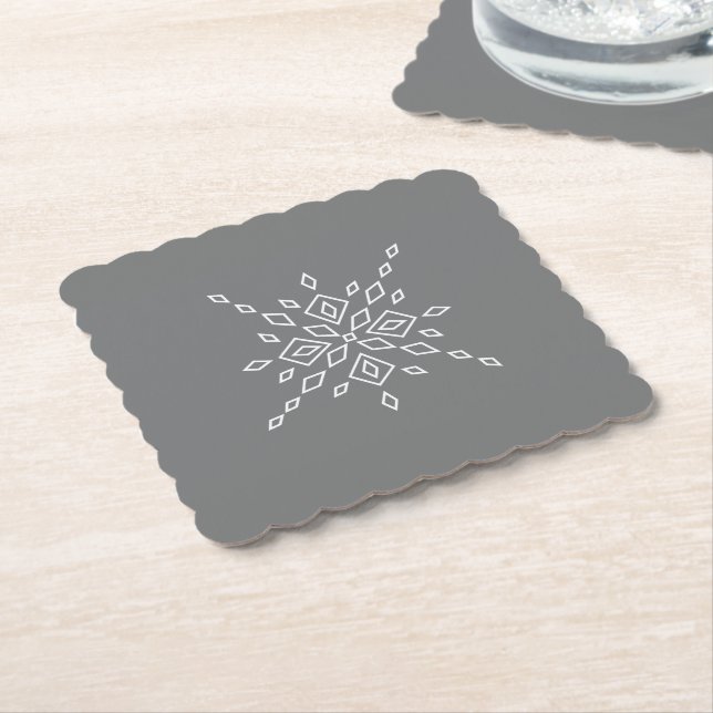 Crystalized Snowflake Untersetzer (angewinkelt)