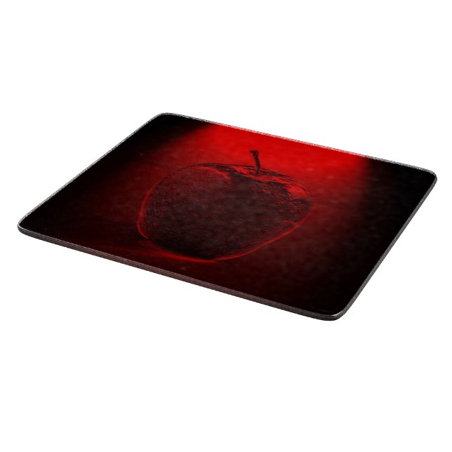 Crystallized Red Apple Schneidebrett (Ecke)