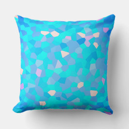 Crystallized Shades of Blue Kissen