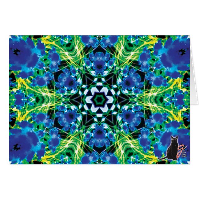 Crystalmarine Kaleidoskop-Karte (Vorderseite (Horizontal))
