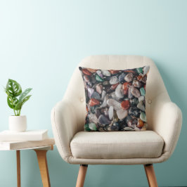 Crystals and Gemstones Energy Throw Pillow Kissen
