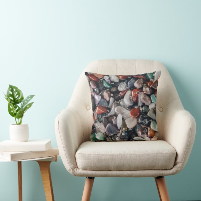 Crystals and Gemstones Energy Throw Pillow Kissen (Stuhl )