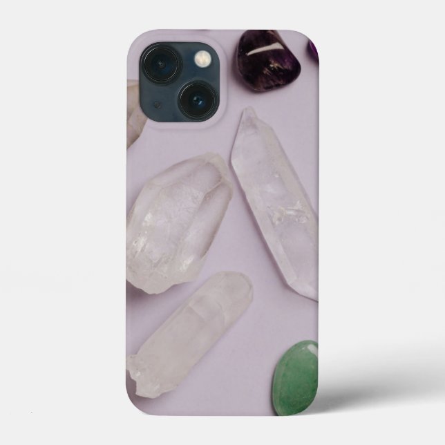 Crystals Gems Energy Vibes Design coque iphone (Verso)