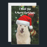 Crystal's The Husky Dog Christmas Flat Card Feiertagskarte<br><div class="desc">Pic of Crystal,  Freude und Begeisterung für Weihnachten</div>