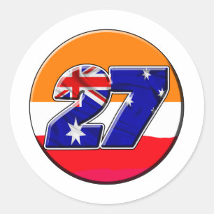 CS27repcircle Runder Aufkleber