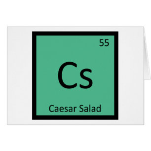 Cs - Chimie de la salade César Symbole du tableau