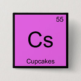 CS — Cupcakes Chemistry Element Symbol Dessert T-S Button