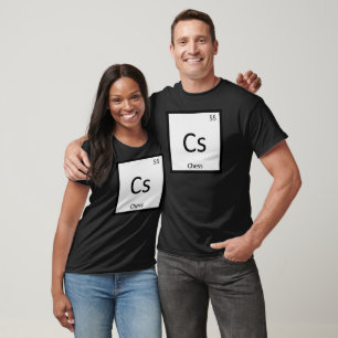 Cs - Regelmäßiges Symbol für die Chess Game Chemis T-Shirt