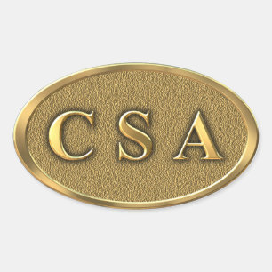 CSA ziviler Kriegs-Aufkleber Ovaler Aufkleber