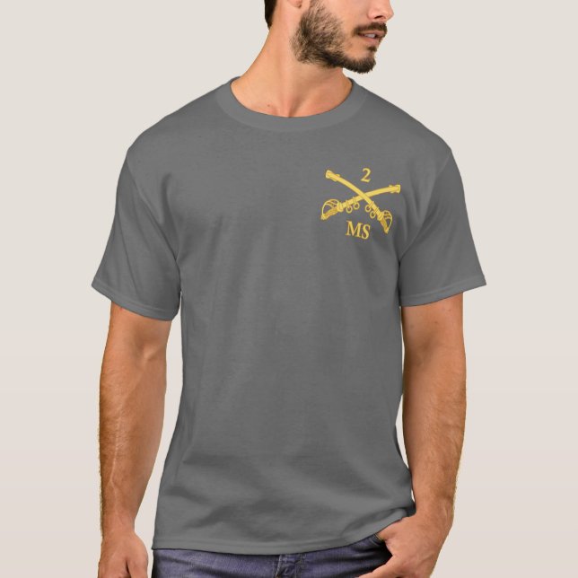 CSC-2. Bataillon Mississippi Kavallerie T-Shirt (Vorderseite)