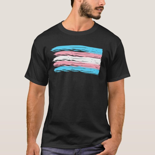 CSD-Markierung für Transgender-Pride T-Shirt (Vorderseite)