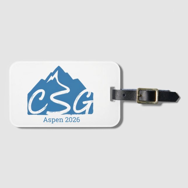 CSG Gepäckanhänger - Aspen 2026 (Vorderseite (Horizontal))