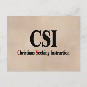 CSI Christians Postkarte