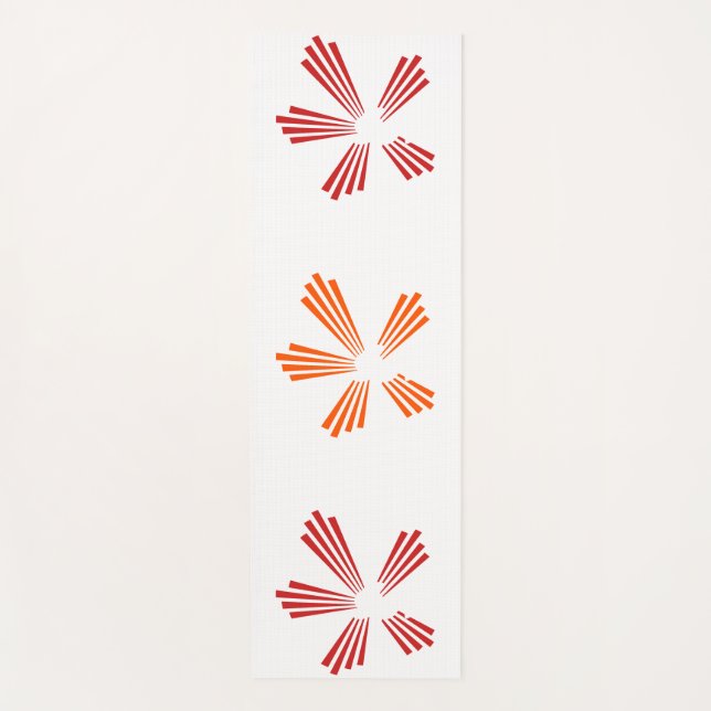 CSL St. Augustine Red Bloom Yoga Mat Yogamatte (Vorderseite)
