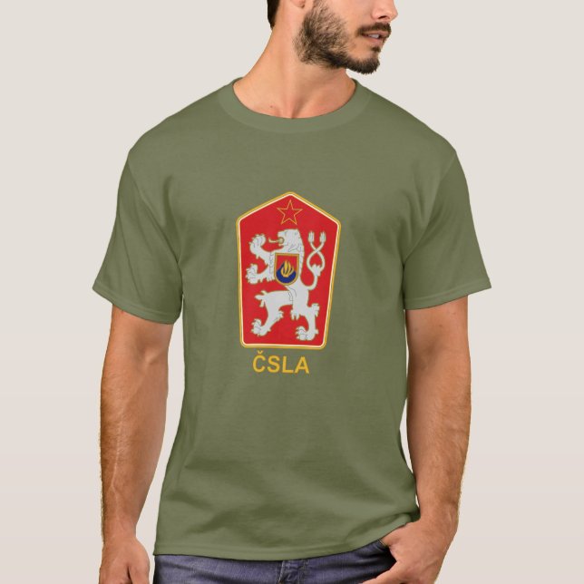 ČSLA - Tschechoslowakischer Emblem-T - Shirt der V (Vorderseite)