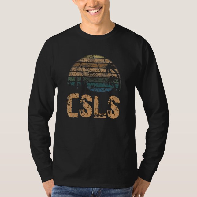 CSLS Vintage Sunset Distressed T-Shirt (Vorderseite)