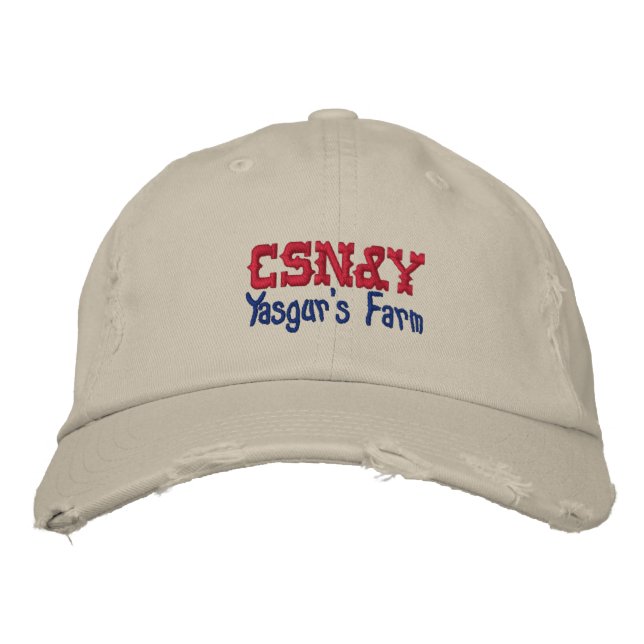CSN&Y Yasgur's Farm Bestickte Baseballkappe (Vorderseite)
