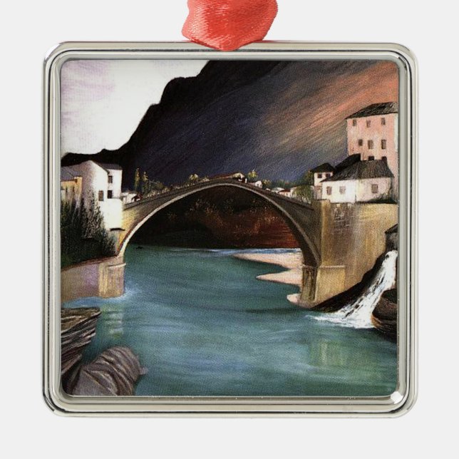 Csontvary - römische Brücke in Mostar, Ornament Aus Metall (Vorne)
