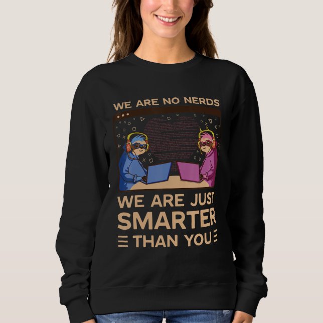 CSS HTML web developer programmer nerd geek couple Sweatshirt (Vorderseite)