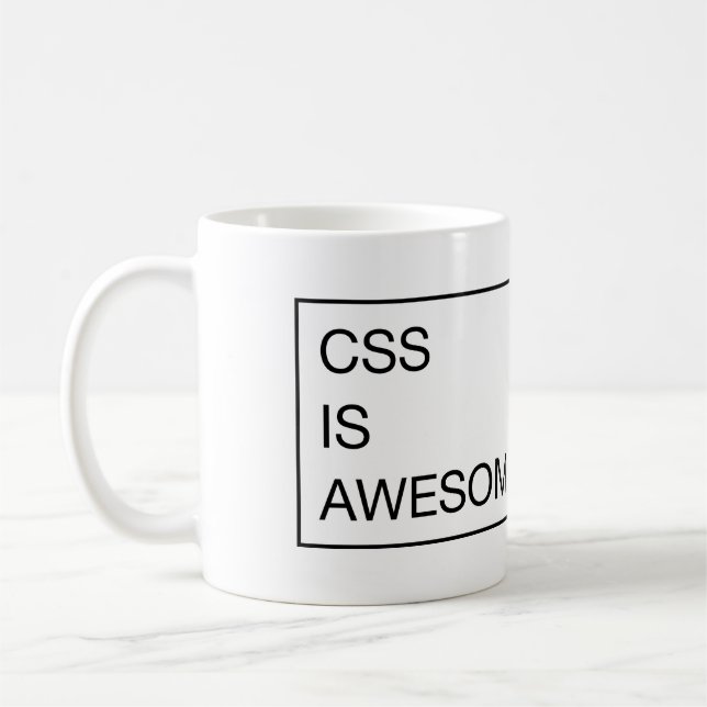 CSS *is* ehrfürchtig Kaffeetasse (Links)
