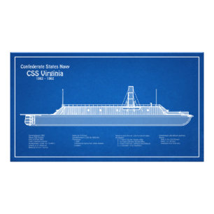 CSS Virginia - Pläne für den Schiffsbau ABD Fotodruck