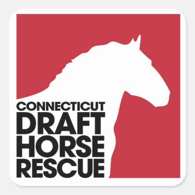 CT Draft Horse Rescue Sticker (Vorderseite)