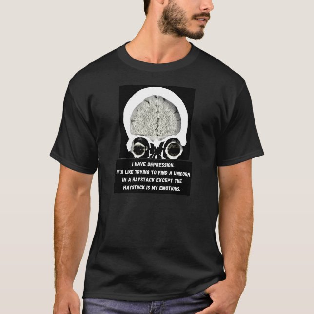 CT Scan_Unicorn im Heuhaufen T-Shirt (Vorderseite)