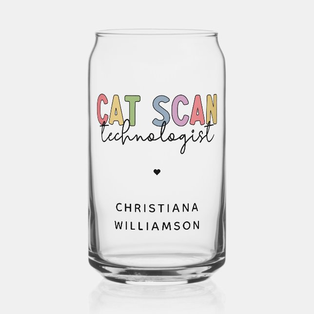 CT Tech-Geschenke für CAT-Scan-Technologie Dosenglas (Vorderseite)
