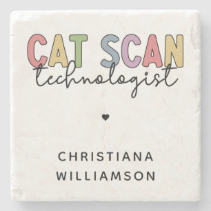 CT Tech-Geschenke für CAT-Scan-Technologie Steinuntersetzer