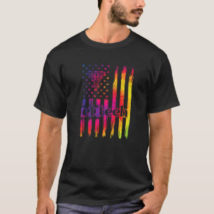 CT Tech US Flag Computertomographie Tech T-Shirt