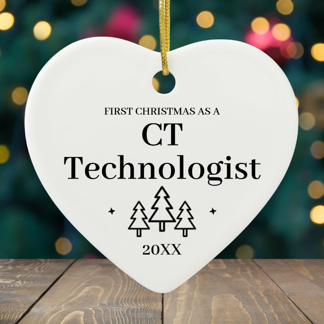 CT Technologe New Job Christmas Keramik Ornament (CT Technologist New Job Christmas Ceramic Ornament
)