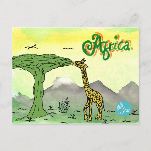CTC International - Giraffe Postkarte (Vorderseite)
