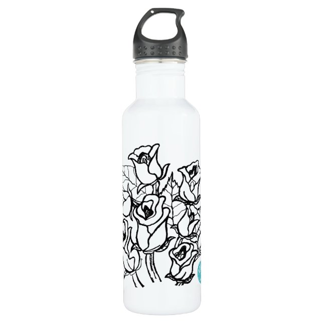 CTCInternational - Rosen Trinkflasche (Vorderseite)