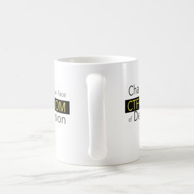 CTFOD verändern das Gesicht der Depression Banner  Kaffeetasse (Henkel)