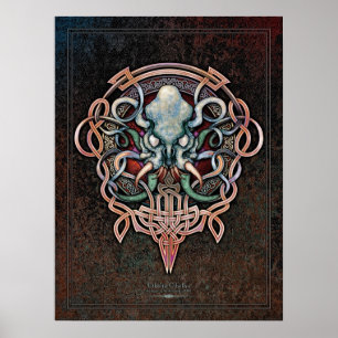 Ctheltic Cthulhu Plakat (18x24")