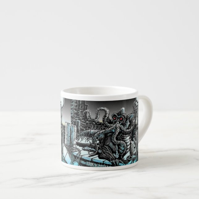 Cthluhu tief ein Espresso-Tassedemitasse-Geschenk Espressotasse (Vorderseite Rechts)
